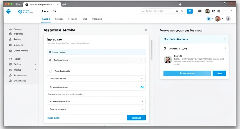 Capture d'écran du simulateur de retraite officiel de l'Assurance Retraite montrant l'interface de saisie des revenus et l'estimation de pension future
