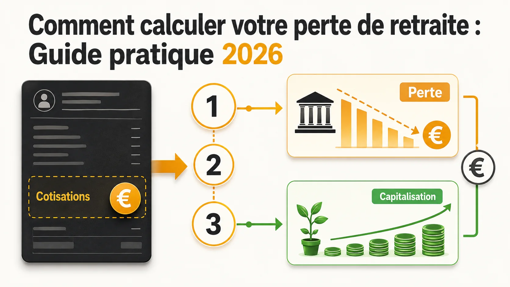 Comment calculer votre perte de retraite : Guide pratique 2026