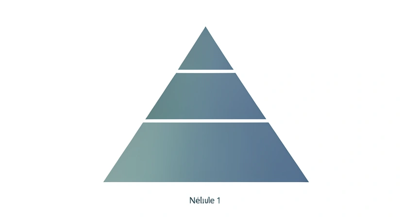 Pyramide d'actions montrant les étapes pour compenser la perte de retraite, de la base "Comprendre" au sommet "Agir"