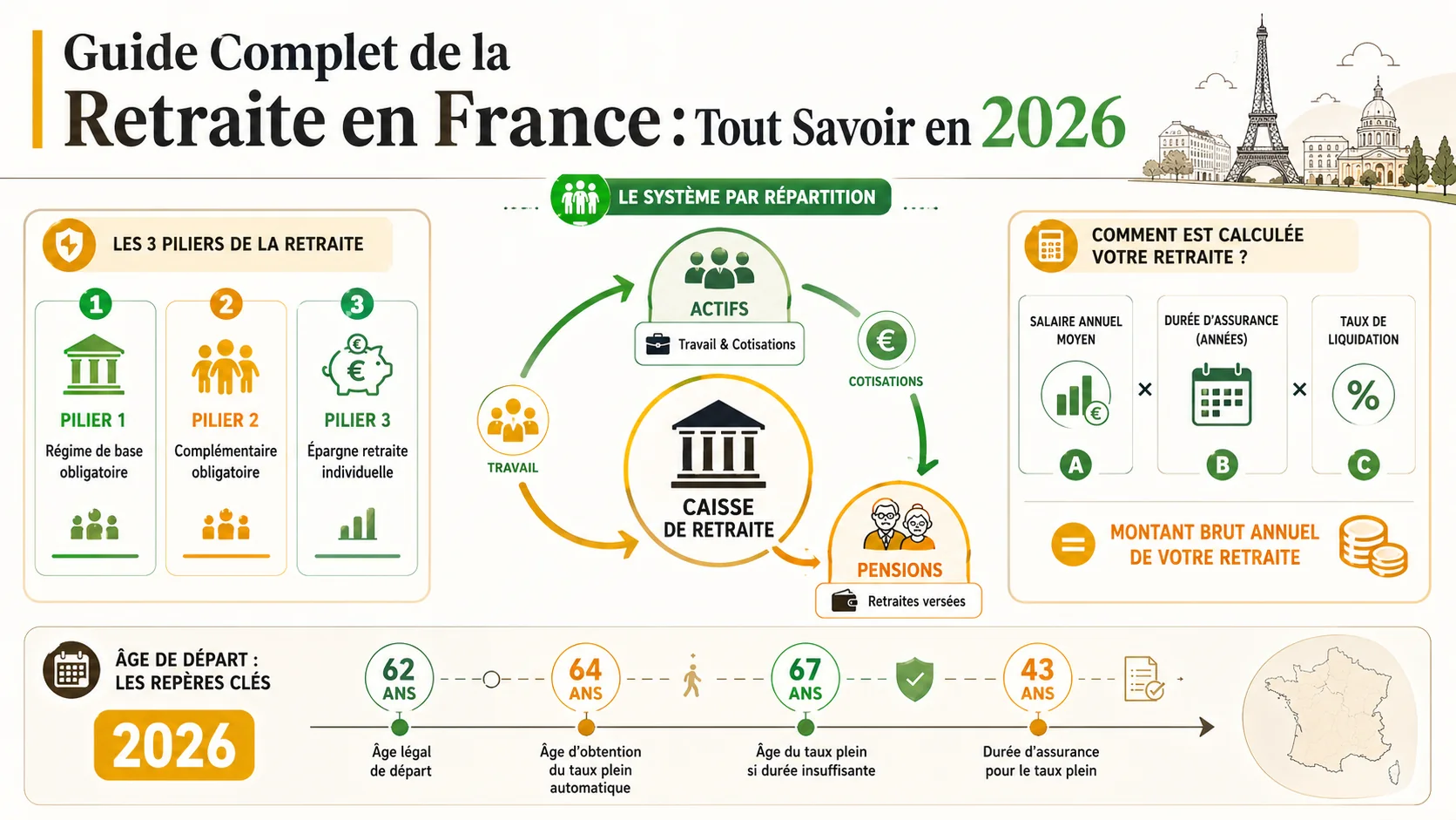 Guide Complet de la Retraite en France : Tout Savoir en 2026
