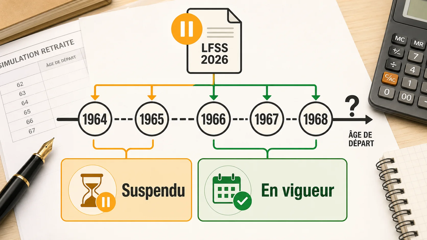 Réforme retraites suspendue par la LFSS 2026 : votre âge de départ a-t-il vraiment changé ?
