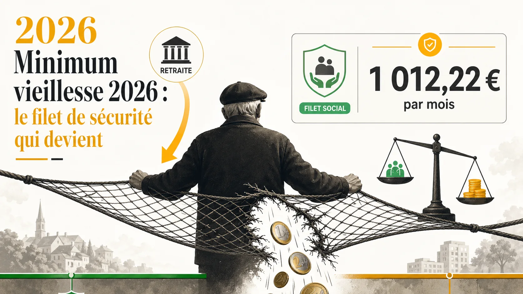 Minimum vieillesse 2026 : le filet de sécurité qui devient