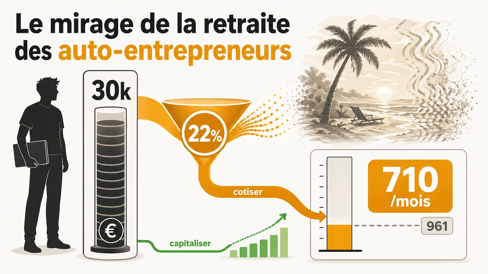 Le mirage de la retraite des auto-entrepreneurs : comment l'État transforme votre indépendance en dépendance