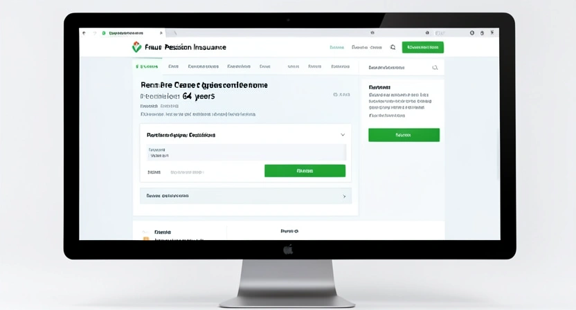 Capture d'écran de la page d'accueil du site de l'Assurance Retraite montrant un calculateur d'âge de départ avec la mention "Âge légal de départ : 64 ans"