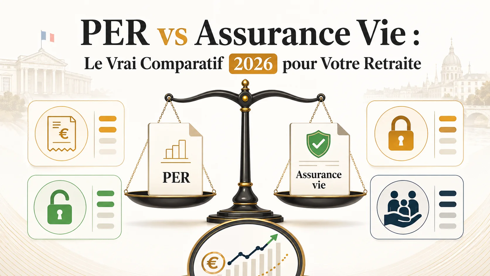 PER vs Assurance Vie : Le Vrai Comparatif 2026 pour Votre Retraite (Rendement, Fiscalité, Liquidité)