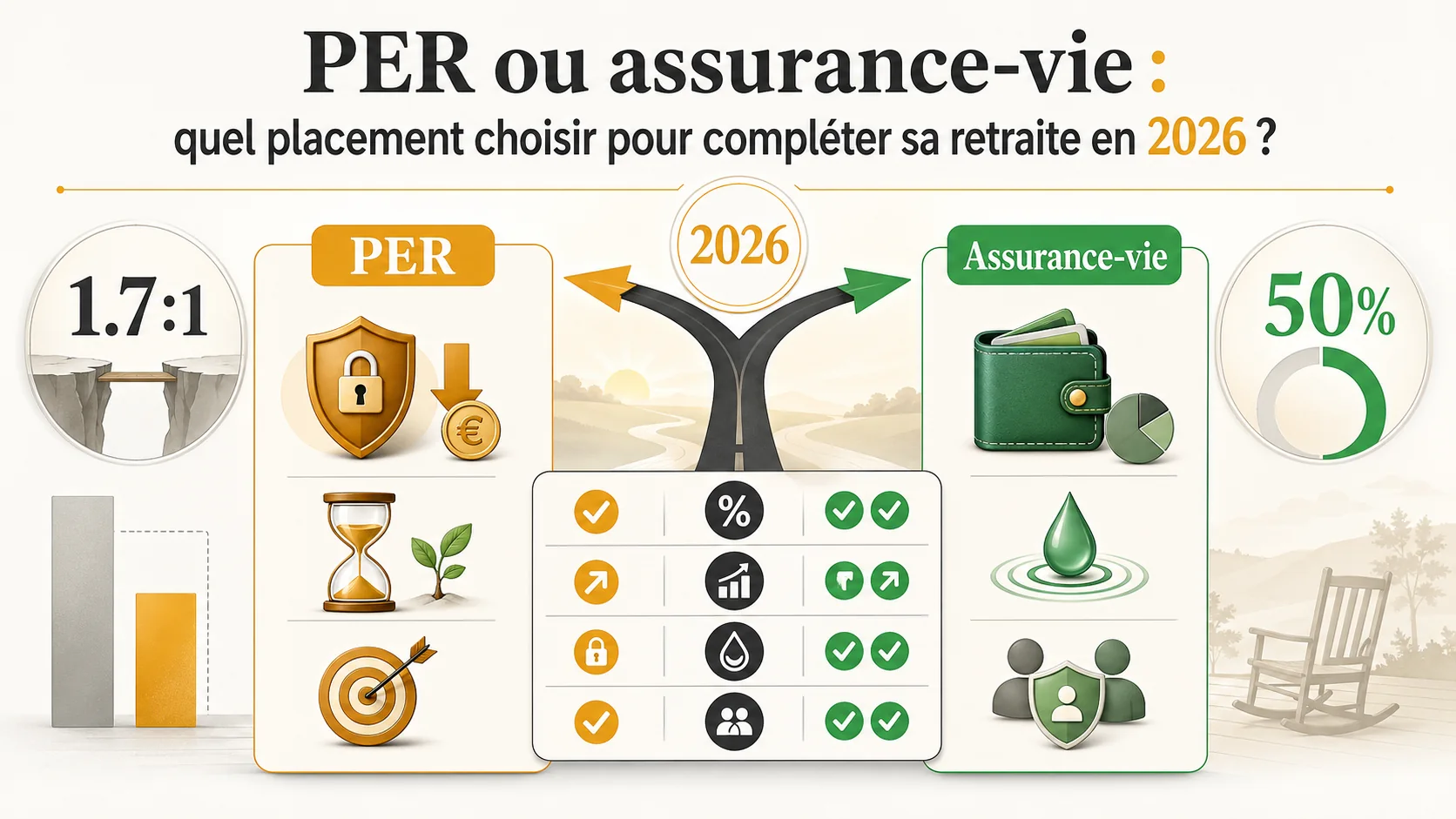 PER ou assurance-vie : quel placement choisir pour compléter sa retraite en 2026 ?
