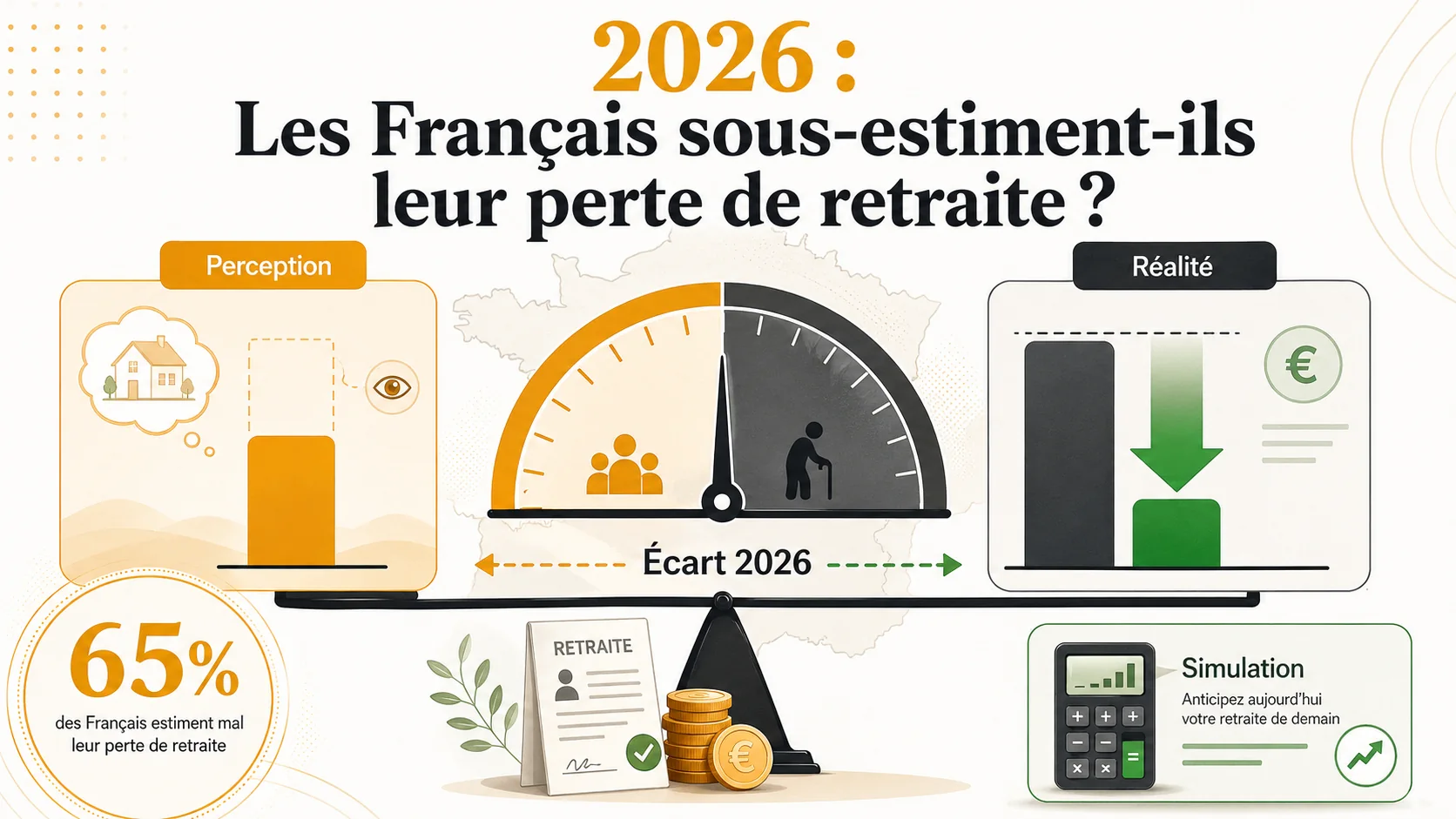 2026 : Les Français sous-estiment-ils leur perte de retraite ? L'écart entre perception et réalité chiffré
