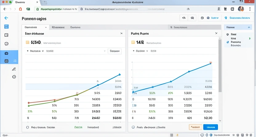 Tableau de simulation comparant la croissance d'un capital pour un cotisant du privé et la valeur des points acquis pour un fonctionnaire
