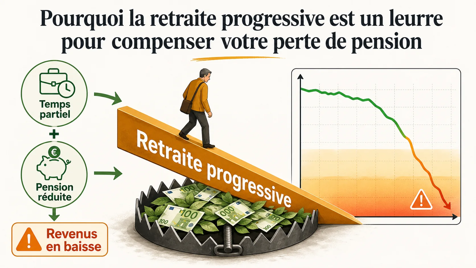 Pourquoi la retraite progressive est un leurre pour compenser votre perte de pension