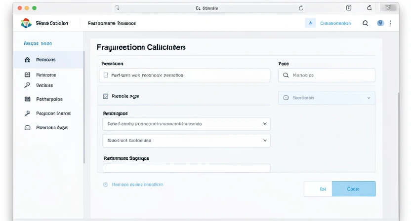 Capture d'écran du simulateur officiel de l'Assurance Retraite montrant l'interface de calcul pour une demande de retraite progressive, avec des champs pour le taux de temps partiel et l'âge de départ