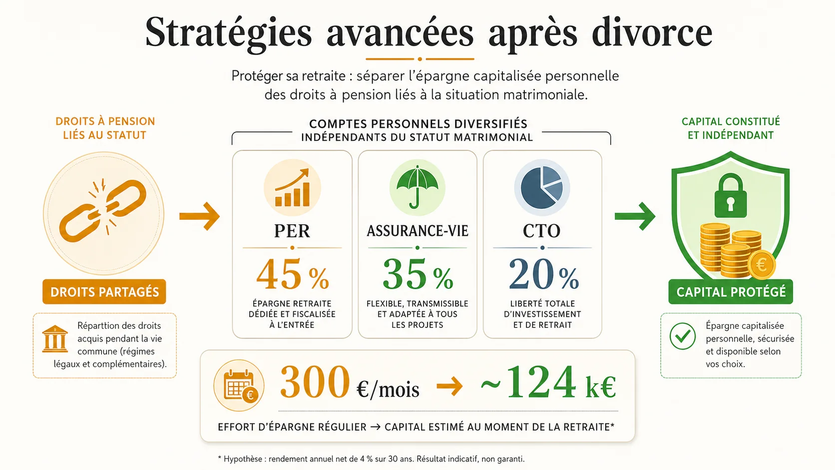 Capture d'écran de l'interface d'un courtier en ligne comme Boursorama ou Fortuneo, montrant la répartition d'un portefeuille entre PER, Assurance-vie, et Compte Titres, avec des pourcentages et des valeurs.