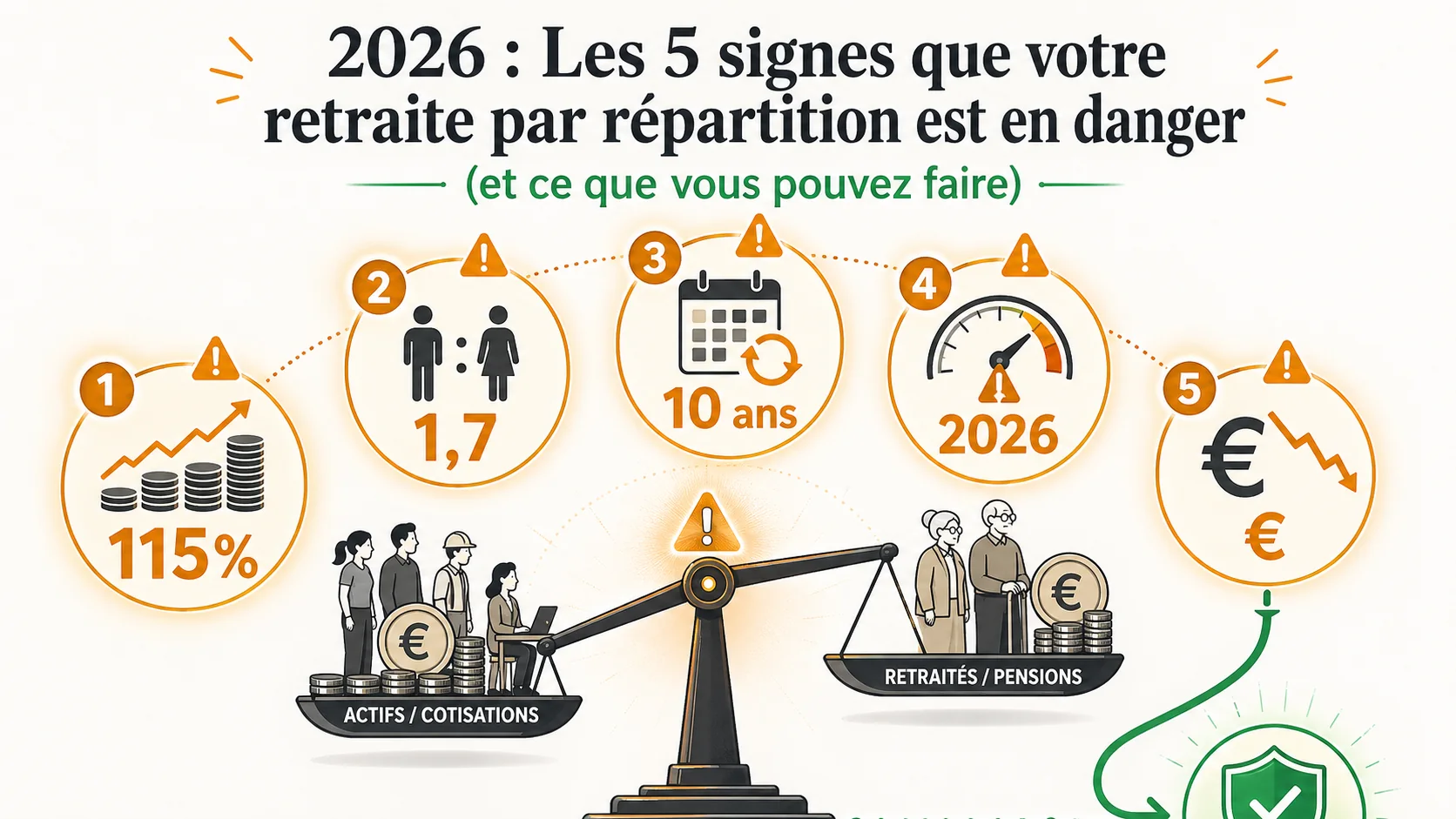 2026 : Les 5 signes que votre retraite par répartition est en danger (et ce que vous pouvez faire)
