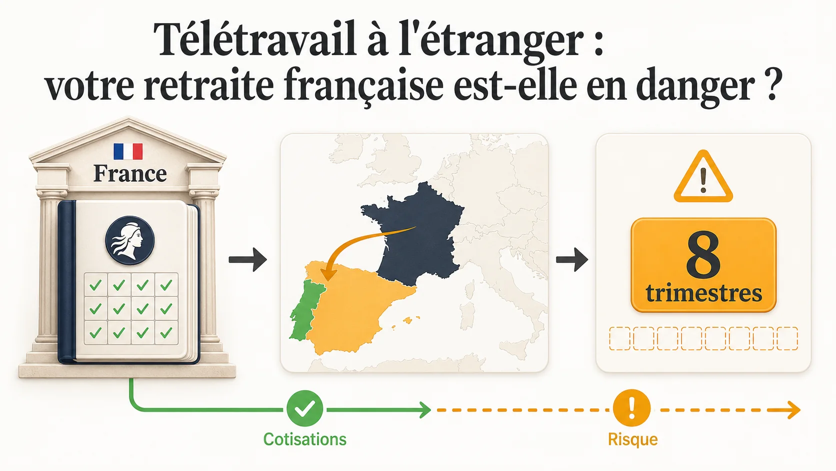 Télétravail à l'étranger : votre retraite française est-elle en danger ?